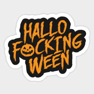 Hallo-F'N-ween Sticker